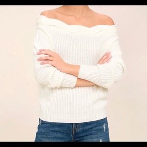 JOA Off Shoulder Sweater